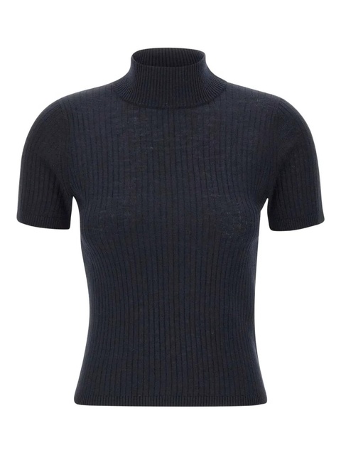 Max Mara turtleneck ribbed top - Black - zdjęcie produktu nr 1