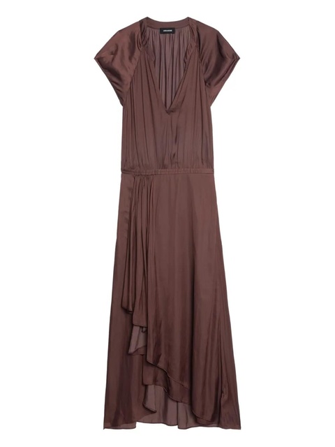Zadig&Voltaire Randall V-neck midi dress - Brown - zdjęcie produktu nr 1