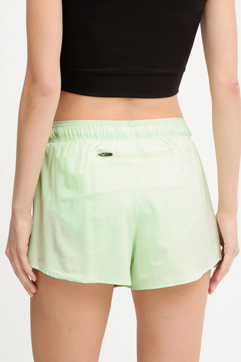 New Balance szorty treningowe damskie kolor zielony gładkie high waist WS41286MEW - zdjęcie produktu nr 2