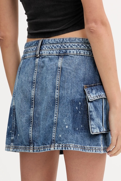 Guess Originals spódnica jeansowa HARRINGTON kolor niebieski mini ołówkowa W5YD0L D5R01 - zdjęcie produktu nr 2