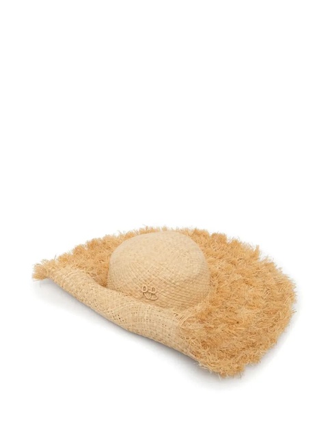 Ruslan Baginskiy fringed straw hat - Neutrals - zdjęcie produktu nr 1