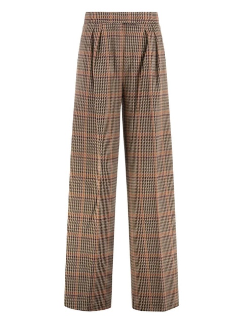 Max Mara Seggio pleated Prince-of-Wales trousers - Neutrals - zdjęcie produktu nr 2