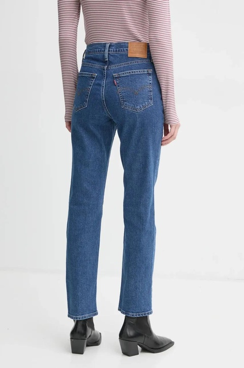 Levi's jeansy 724 HIGH RISE STRAIGHT damskie kolor niebieski 18883 - zdjęcie produktu nr 2