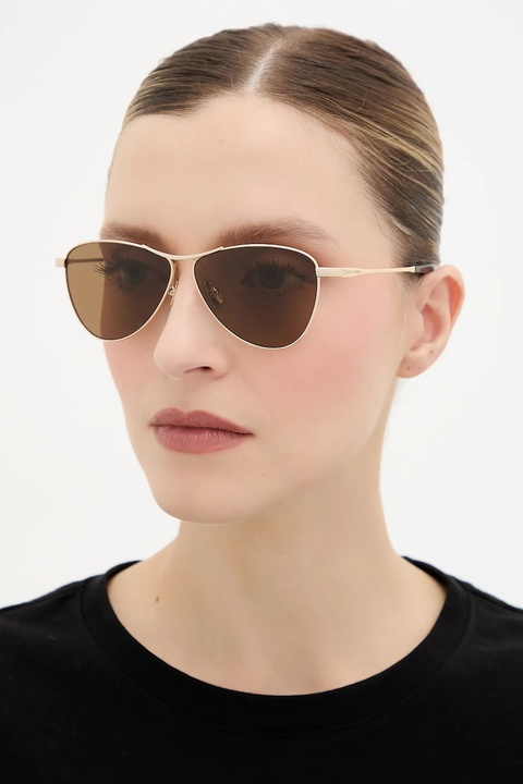 Saint Laurent okulary przeciwsłoneczne VESPER damskie kolor złoty SL 831 - zdjęcie produktu nr 1