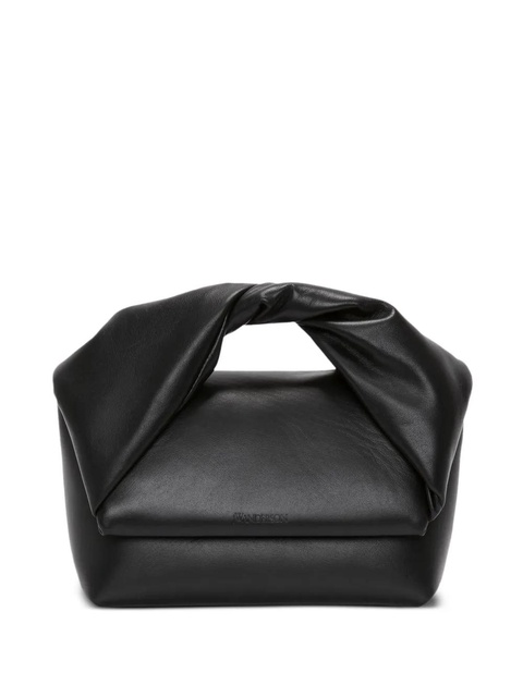 JW Anderson medium Twister leather tote bag - Black - zdjęcie produktu nr 1