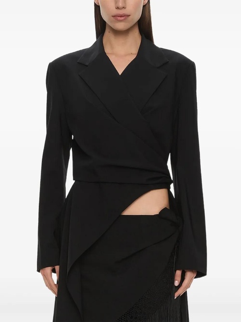 Christopher Esber Unravel macramé blazer - Black - zdjęcie produktu nr 1