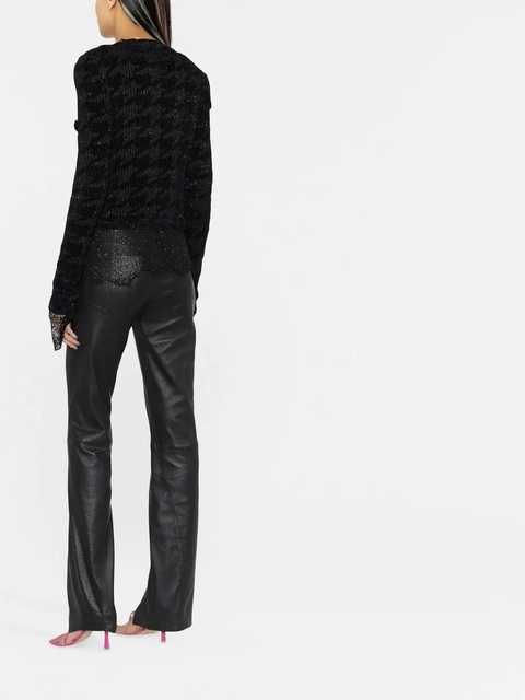 Balmain sheer tie-front knit jacket - Black - zdjęcie produktu nr 2