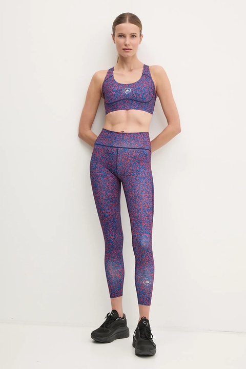adidas by Stella McCartney legginsy TruePurpose Optime damskie kolor granatowy wzorzyste JI5241 - zdjęcie produktu nr 2