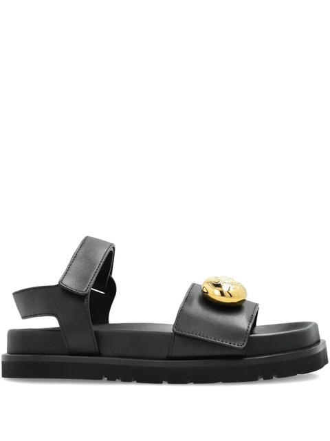 LOEWE Pebble leather sandals - Black - zdjęcie produktu nr 1