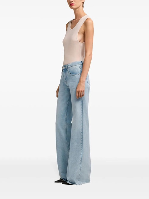 AMI Paris flared-leg cotton jeans - Blue - zdjęcie produktu nr 2