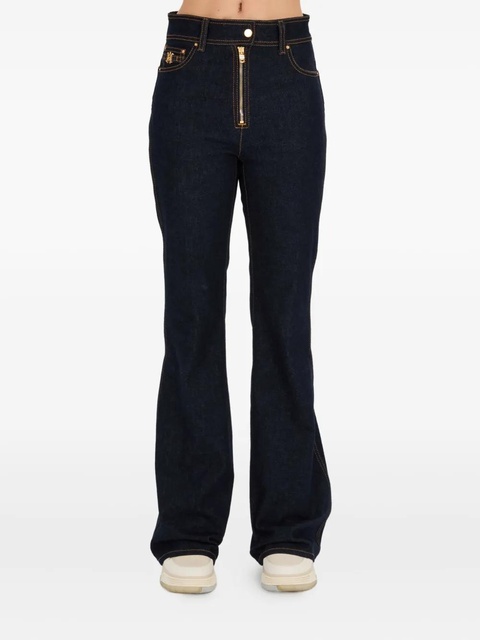 AMIRI gold-zip flared jeans - Blue - zdjęcie produktu nr 1