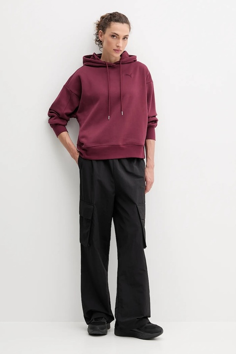 Puma spodnie damskie kolor czarny proste high waist 629756 - zdjęcie produktu nr 2