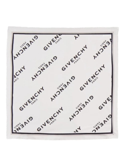 Givenchy Shadow logo-print silk scarf - White - zdjęcie produktu nr 2