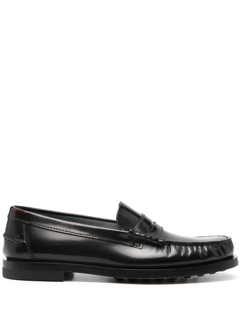 Tod's gathered-detail loafers - Brown - zdjęcie produktu nr 1