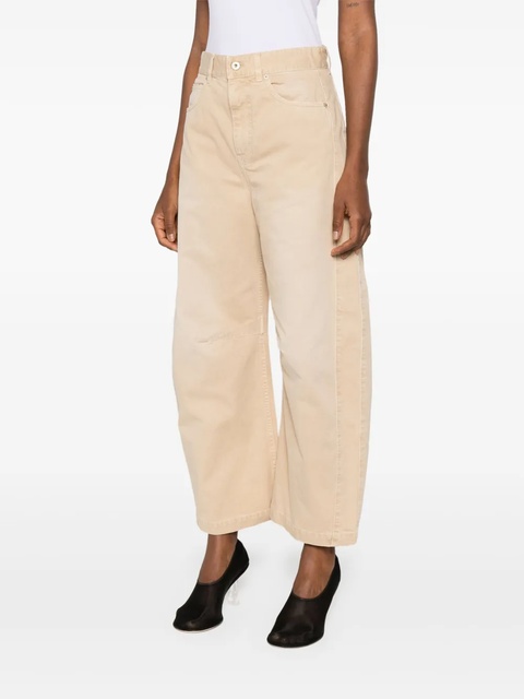LOEWE logo-patch trousers - Neutrals - zdjęcie produktu nr 2