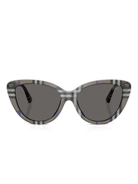 Burberry Eyewear check cat-eye sunglasses - Grey - zdjęcie produktu nr 1