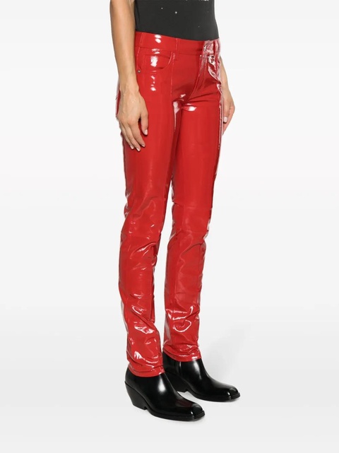 Zadig&Voltaire Peko skinny vinyl trousers - Red - zdjęcie produktu nr 2