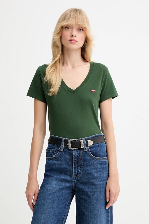 Levi's t-shirt bawełniany damski kolor zielony A3170 - zdjęcie produktu nr 1
