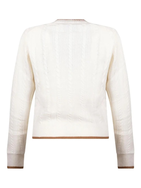 MC2 Saint Barth cable-knit sweater - White - zdjęcie produktu nr 2