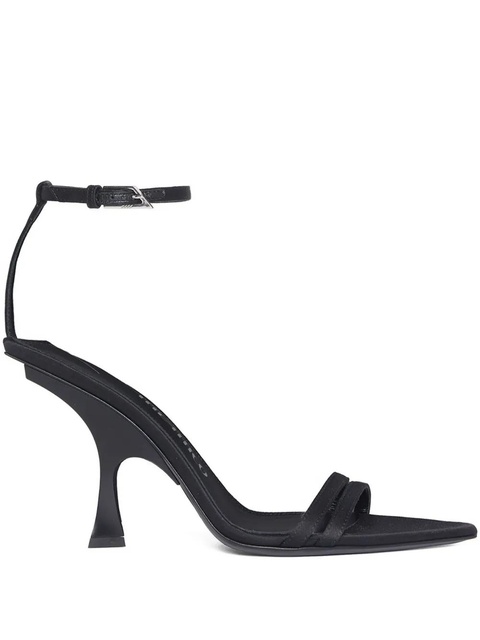 The Attico 95mm ankle-strap pointed-toe sandals - Black - zdjęcie produktu nr 1