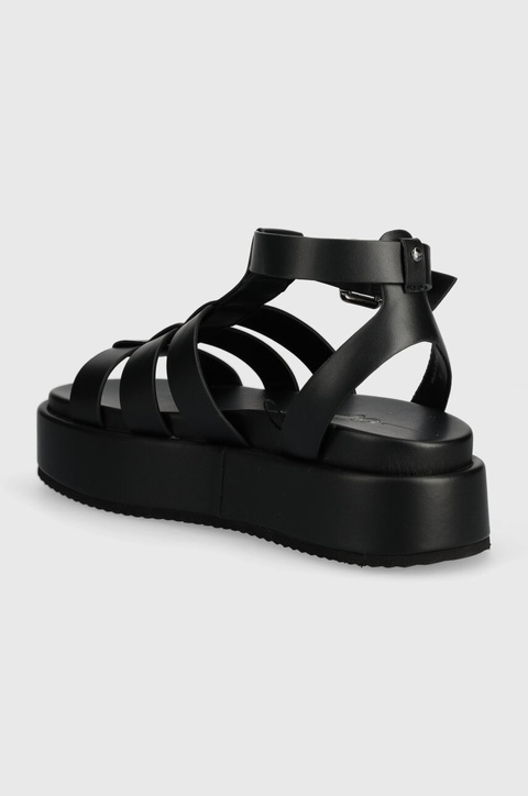 Buffalo sandały Noa Greek Sandal damskie kolor czarny na platformie 1602209.BLK - zdjęcie produktu nr 2