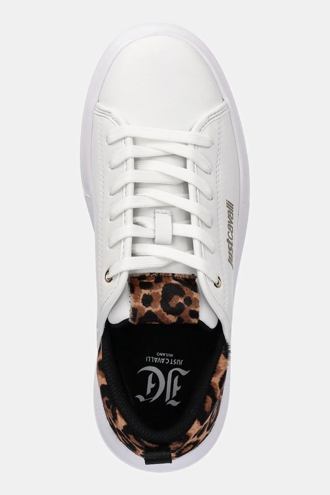 Just Cavalli sneakersy skórzane damskie kolor biały 79RA3SB7ZPB58003 - zdjęcie produktu nr 2