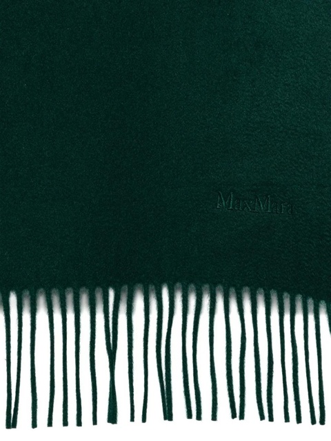 Max Mara fringed cashmere scarf - Green - zdjęcie produktu nr 2