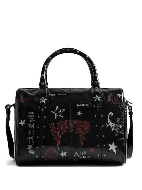 Zadig&Voltaire Sunny Mood Punk star-print leather tote bag - Black - zdjęcie produktu nr 1