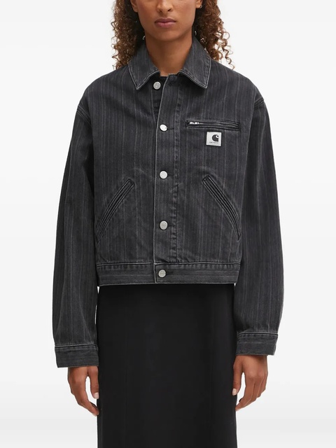 Carhartt WIP zip-pocket denim jacket - Black - zdjęcie produktu nr 1