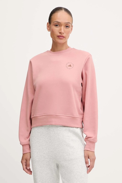 adidas by Stella McCartney bluza bawełniana damska kolor pomarańczowy z nadrukiem JX6784 - zdjęcie produktu nr 1