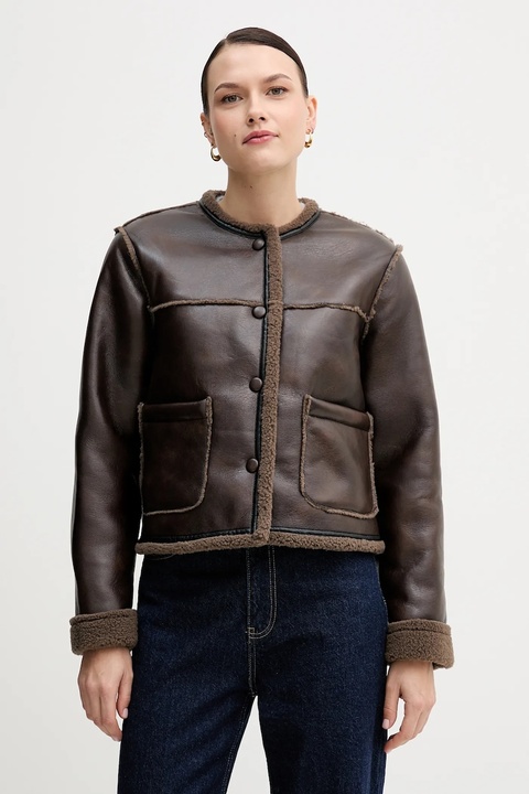 Hoss Intropia kurtka kolor brązowy przejściowa 5452476 - zdjęcie produktu nr 1