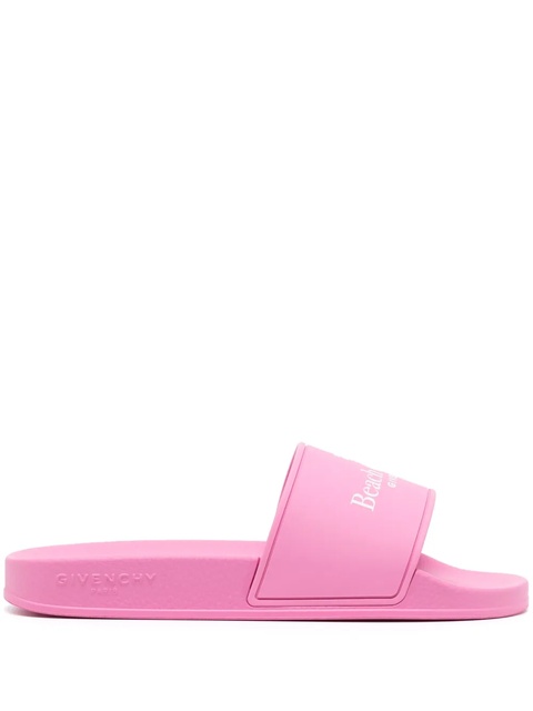 Givenchy 4G logo-print slides - Pink - zdjęcie produktu nr 1