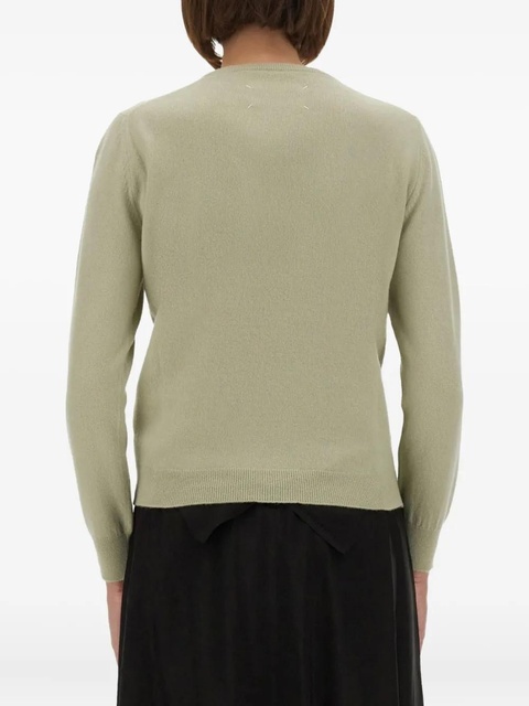 Maison Margiela crew-neck sweater - Green - zdjęcie produktu nr 2