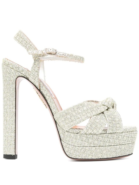 Aquazzura 130mm Nina sandals - Silver - zdjęcie produktu nr 1