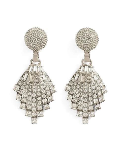 Dolce & Gabbana crystal-embellished earrings - Silver - zdjęcie produktu nr 1
