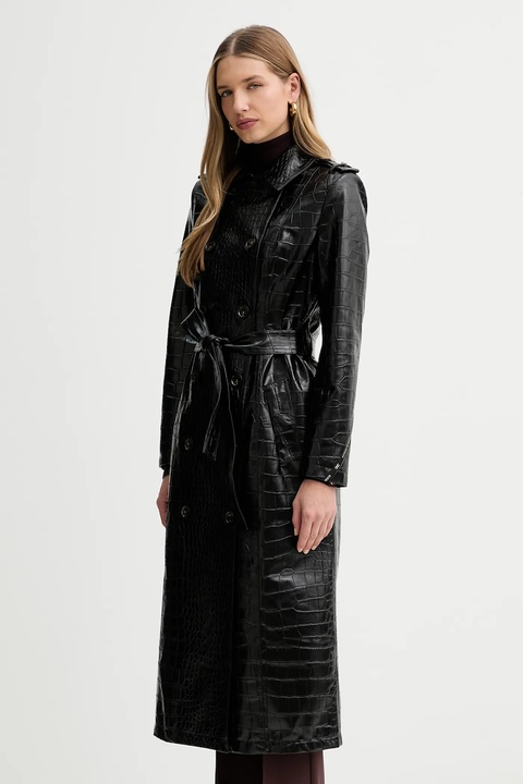 Elisabetta Franchi płaszcz kolor czarny SP00358E2 - zdjęcie produktu nr 2