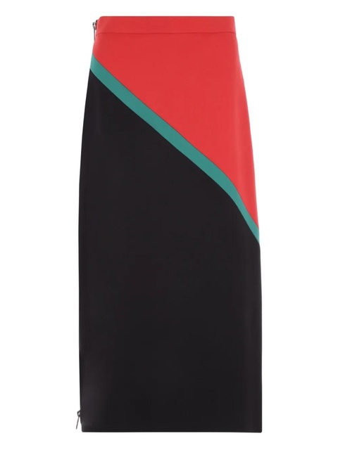 Gucci colour-block zip-detail skirt - Black - zdjęcie produktu nr 1