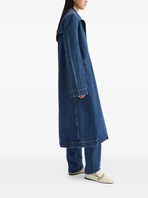 Jil Sander denim trench coat - Blue - zdjęcie produktu nr 2