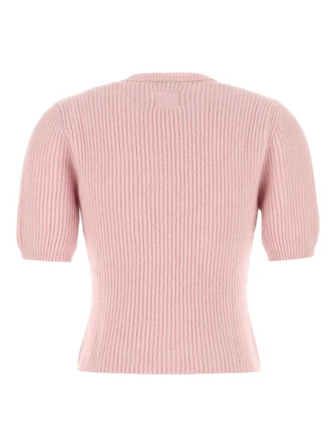 Magda Butrym ribbed short-sleeve sweater - Pink - zdjęcie produktu nr 2