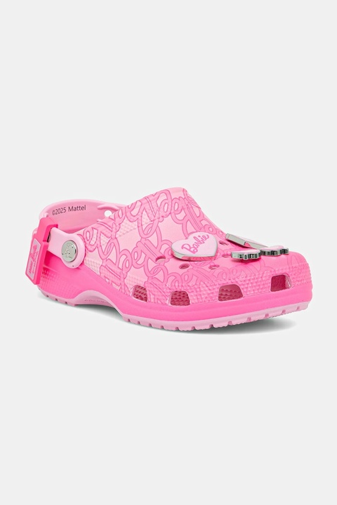 Crocs klapki Classic Mattel Pink Barbie Clog damskie kolor różowy 211405 - zdjęcie produktu nr 1