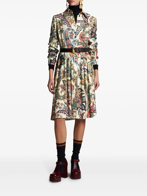 ETRO paisley print shirt dress - Neutrals - zdjęcie produktu nr 2
