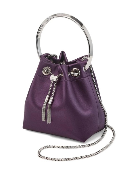 Jimmy Choo Bon Bon logo-plaque mini bag - Purple - zdjęcie produktu nr 2