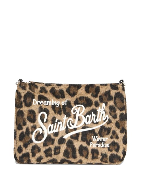 MC2 Saint Barth Aline leopard-print clutch bag - Brown - zdjęcie produktu nr 2
