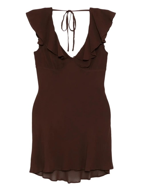 Reformation Arni dress - Brown - zdjęcie produktu nr 1