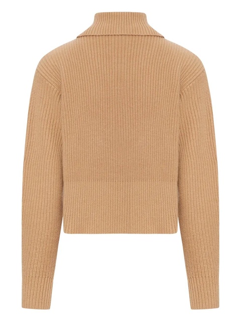 Max Mara ribbed zip-neck sweater - Neutrals - zdjęcie produktu nr 2