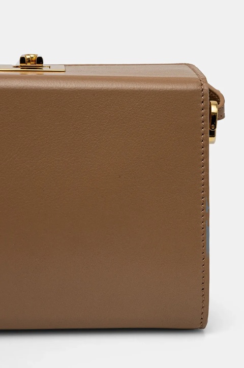 Furla torebka skórzana kolor beżowy WB01474 BX3106 YU500 - zdjęcie produktu nr 2
