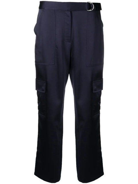 Simkhai tapered-leg satin trousers - Blue - zdjęcie produktu nr 2
