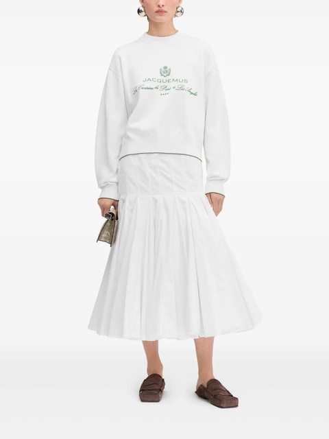 Jacquemus logo-embroidered sweatshirt - White - zdjęcie produktu nr 2