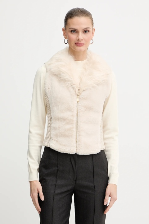 Guess bezrękawnik AMARI kolor beżowy przejściowy W5BL0I KCP70 - zdjęcie produktu nr 1