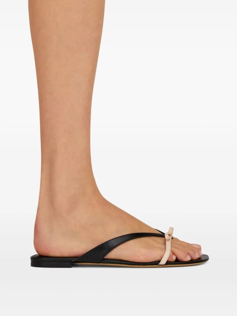 Ferragamo bow-detail flip flops - Black - zdjęcie produktu nr 2